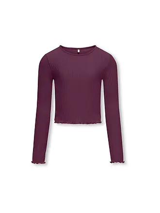 ONLY | Mädchen Langarmshirt KOGNELLA | dunkelrot